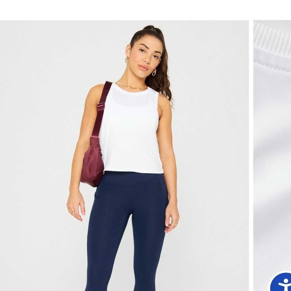 FABLETICS sleeveless cropped tee